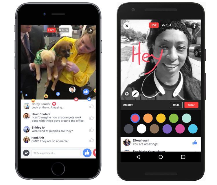 Img facebook live app movil