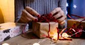 Woman doing gift wrapping 1687045