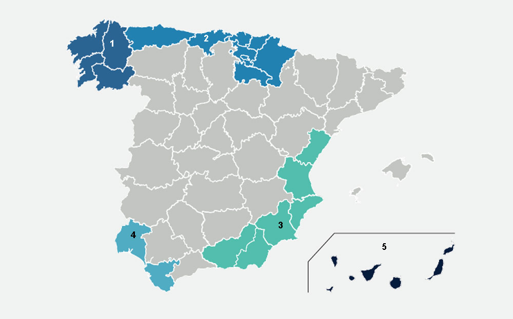 acuicultura areas en España