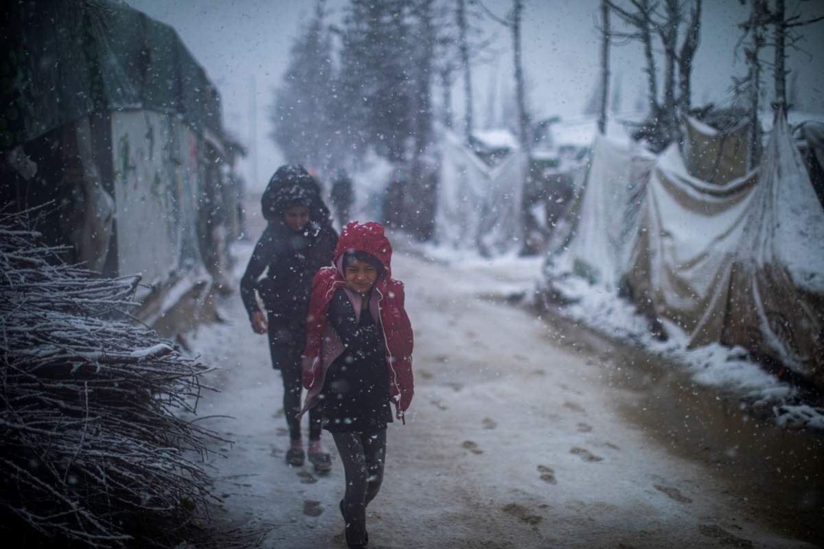 refugiados invierno ACNUR
