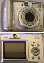 Canon PowerShot A550 (155 euros)