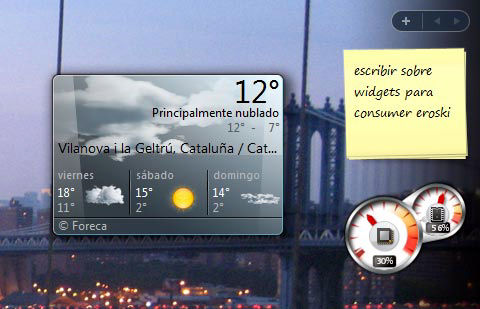 Widgets de escritorio