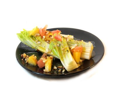 Receta de ensalada de endibias, jamón y maíz