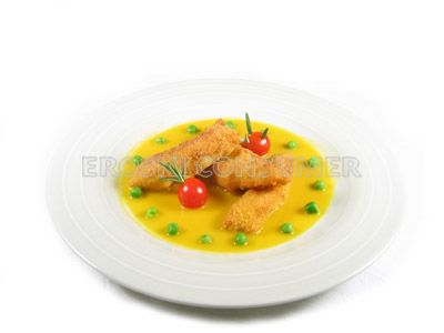 Filetes de halibut con salsa ligera de naranja